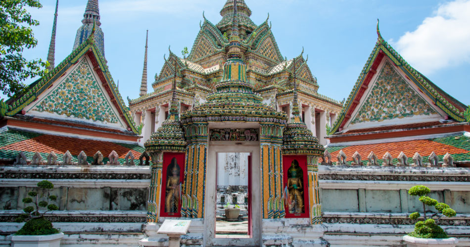 wat pho, the temple of the reclining buddha in bangkok, thailand