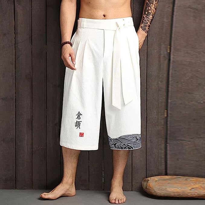 pantalon ete japonais homme